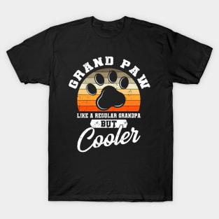 Grand Paw Grandpa Grandpa Cool Gift T-Shirt